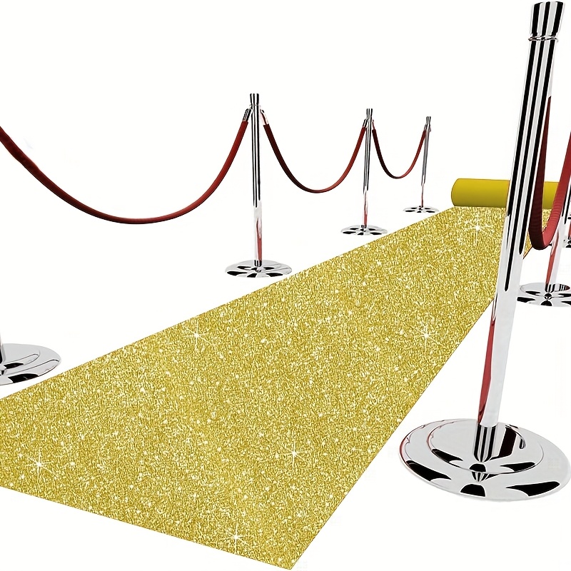 Aisle Runner White - Tapis de mariage doré, tapis rouge