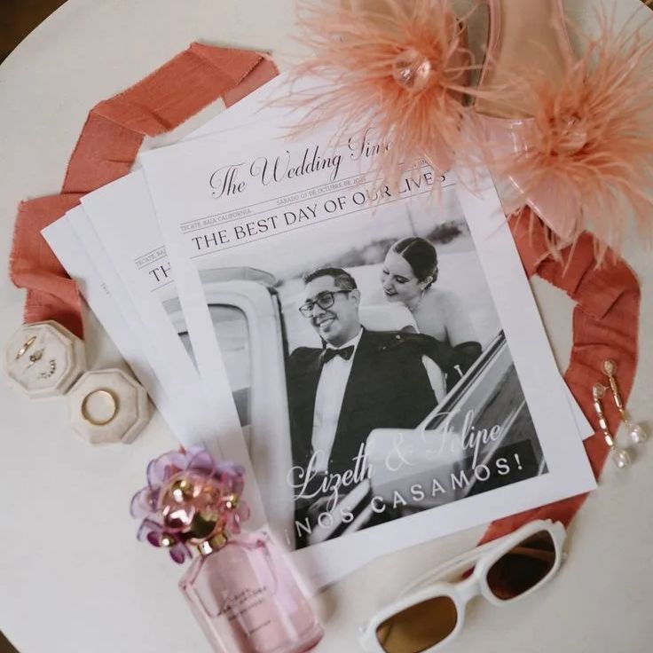 Wedding Supply Business - Carte de journal photo personnalisée, carte