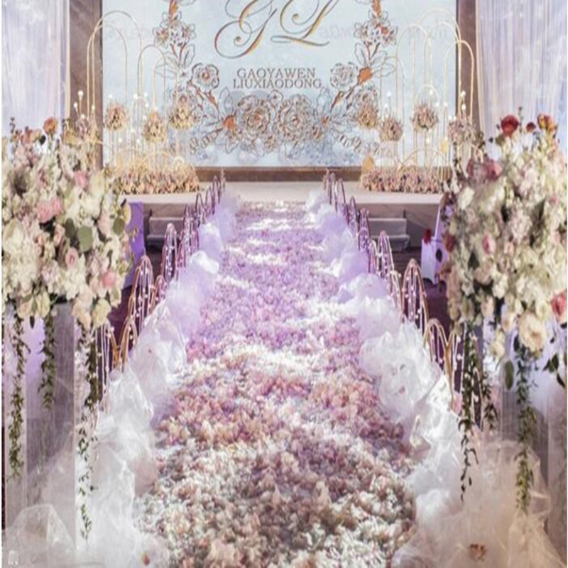 Aisle Runner White - Élégante Décoration de Mariage Blanche :