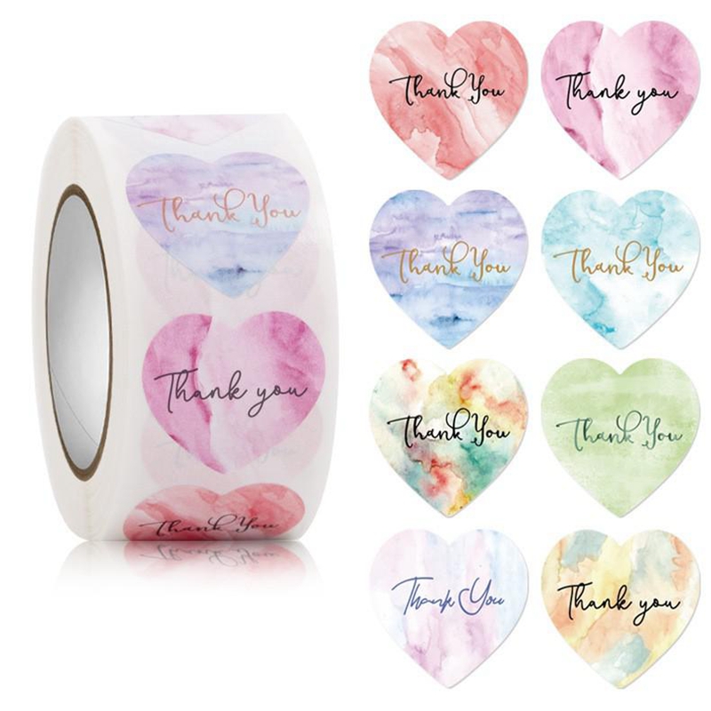 Wedding Supply Business - Autocollants de remerciement en forme de