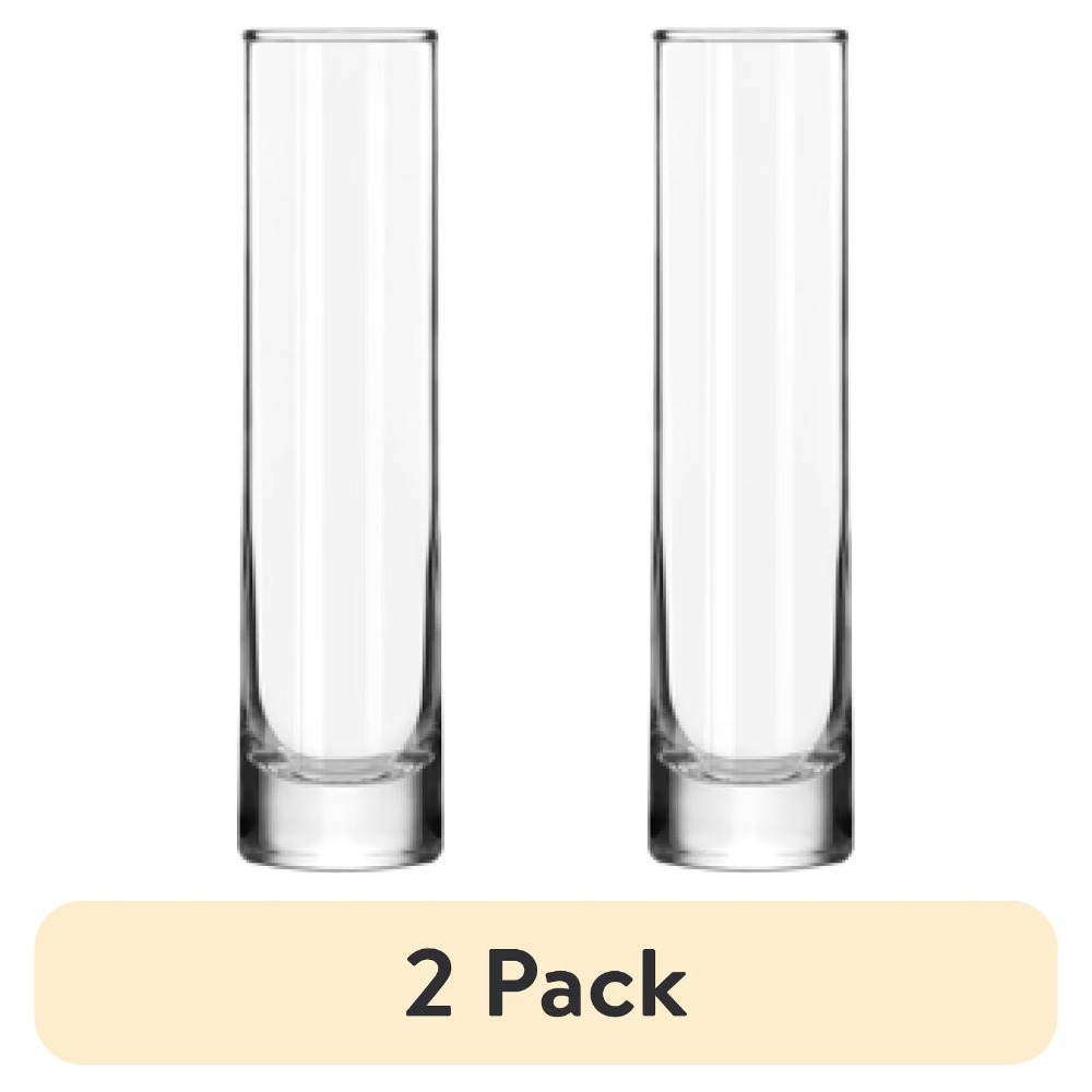 Centerpiece Vase Tall - Vase cylindrique en verre transparent pour