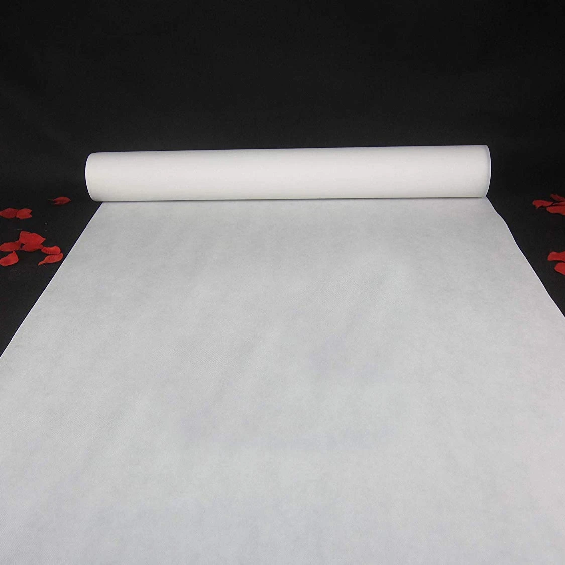 Aisle Runner White - Tapis de mariage en tissu non
