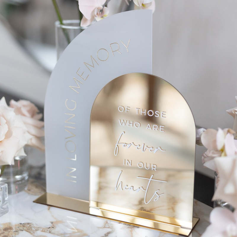 Panneau de mémoire en miroir d - Table Number Gold avis et prix