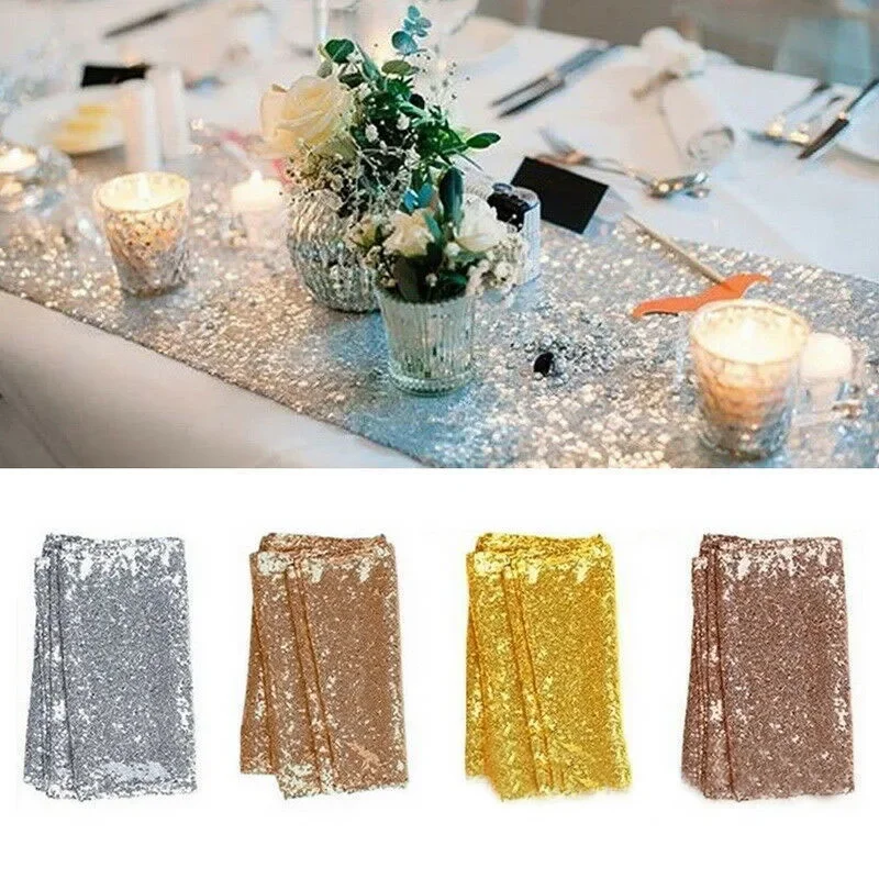 Nappe festive à paillettes, ch - Table Runner Sequin avis et prix