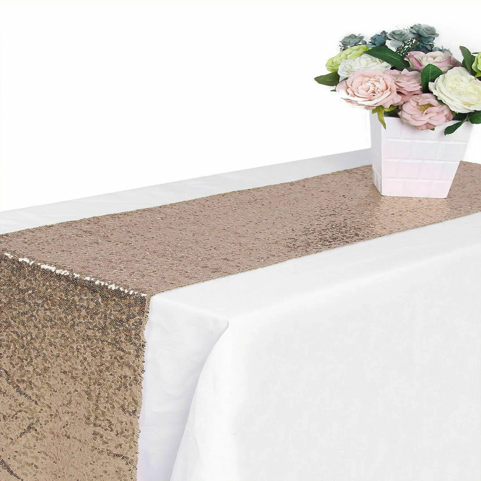 Nappe festive à paillettes, ch - Table Runner Sequin avis et prix