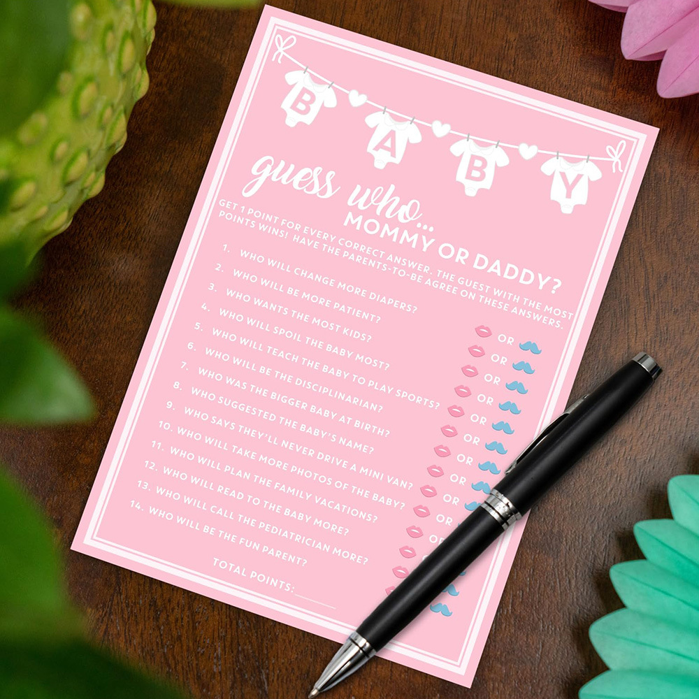 10 cartes de jeu « Devinez qui - Wedding Supply Business avis et prix
