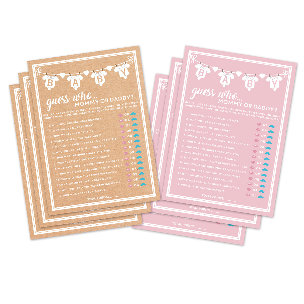 10 cartes de jeu « Devinez qui - Wedding Supply Business avis et prix