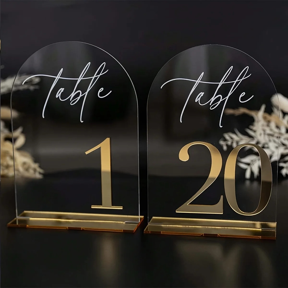 Numéros de Table personnalisés - Table Number Gold avis et prix