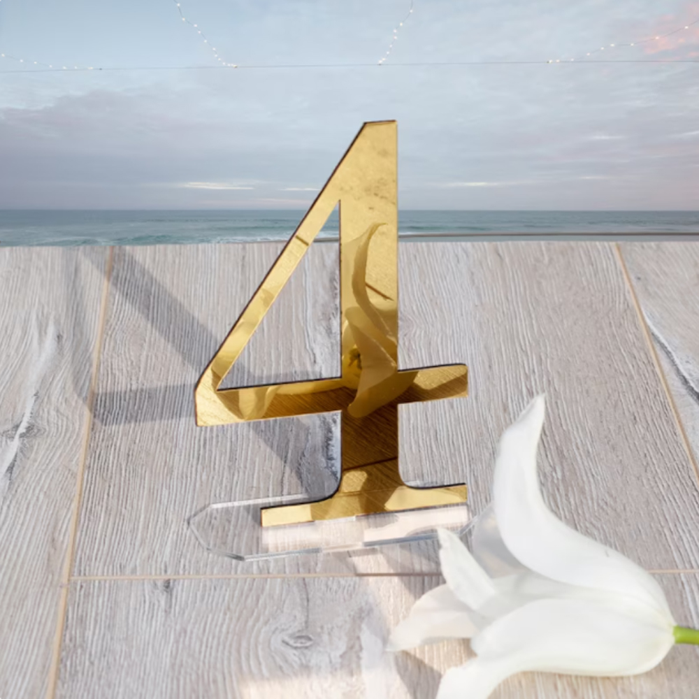 Numéros de Table Dorés en Miro - Table Number Gold avis et prix
