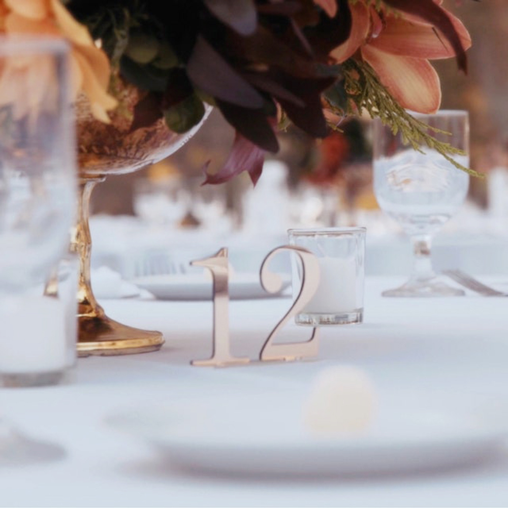 Numéros de Table Dorés en Miro - Table Number Gold avis et prix