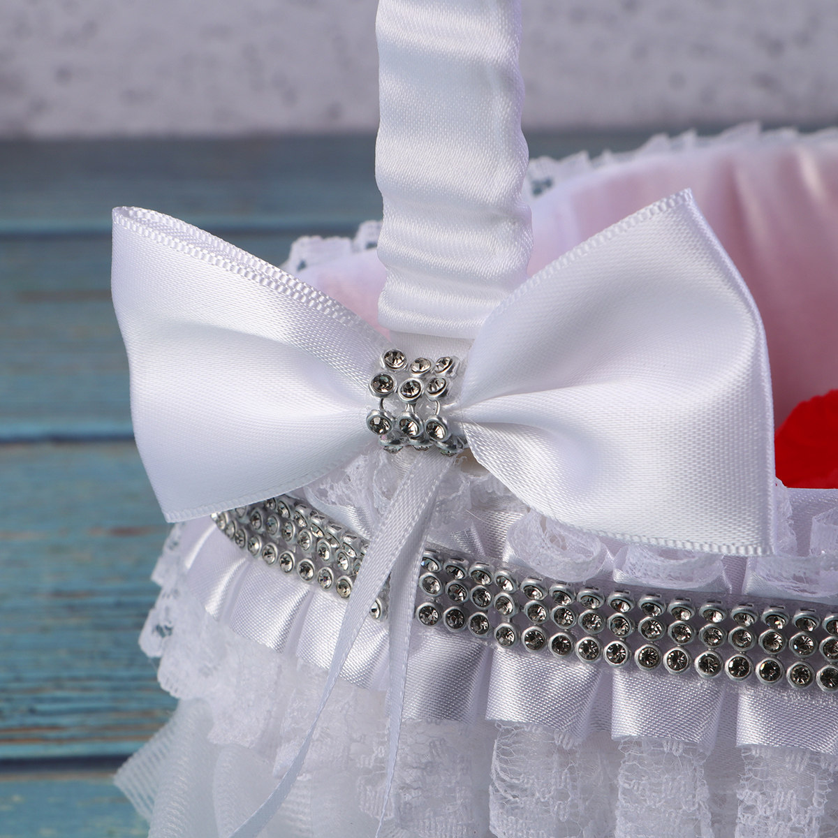 Panier à fleurs en strass de f - Wedding Ceremony Supply avis et prix