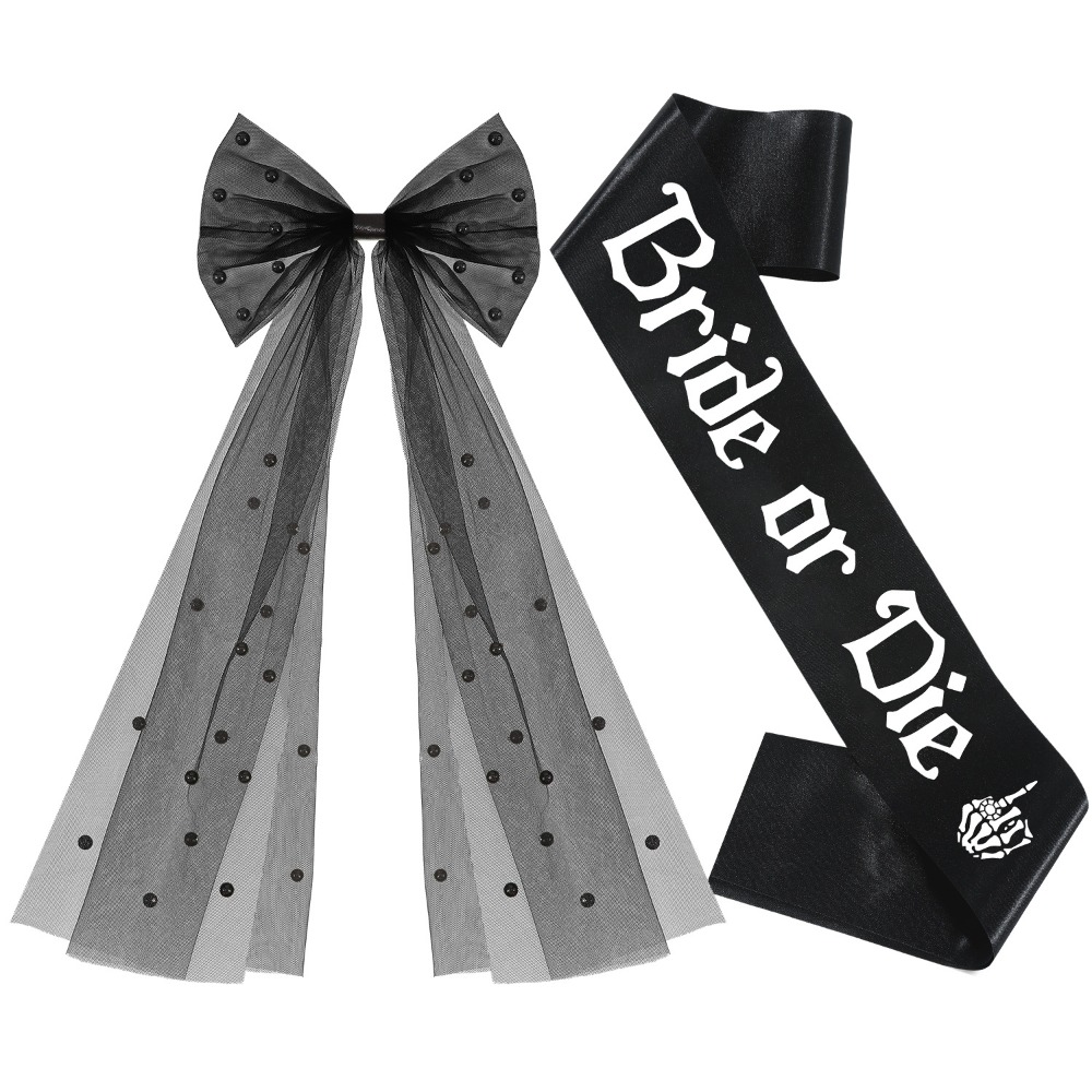 Accessoires gothiques noirs po - Bride Tribe Sash avis et prix