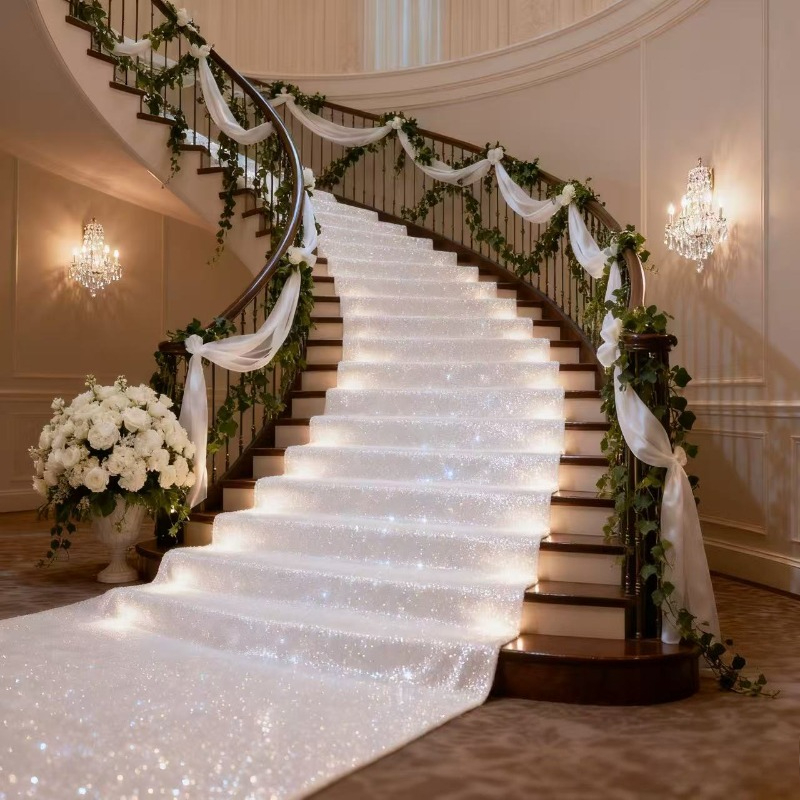 Allée de mariage étincelante b - Aisle Runner White avis et prix