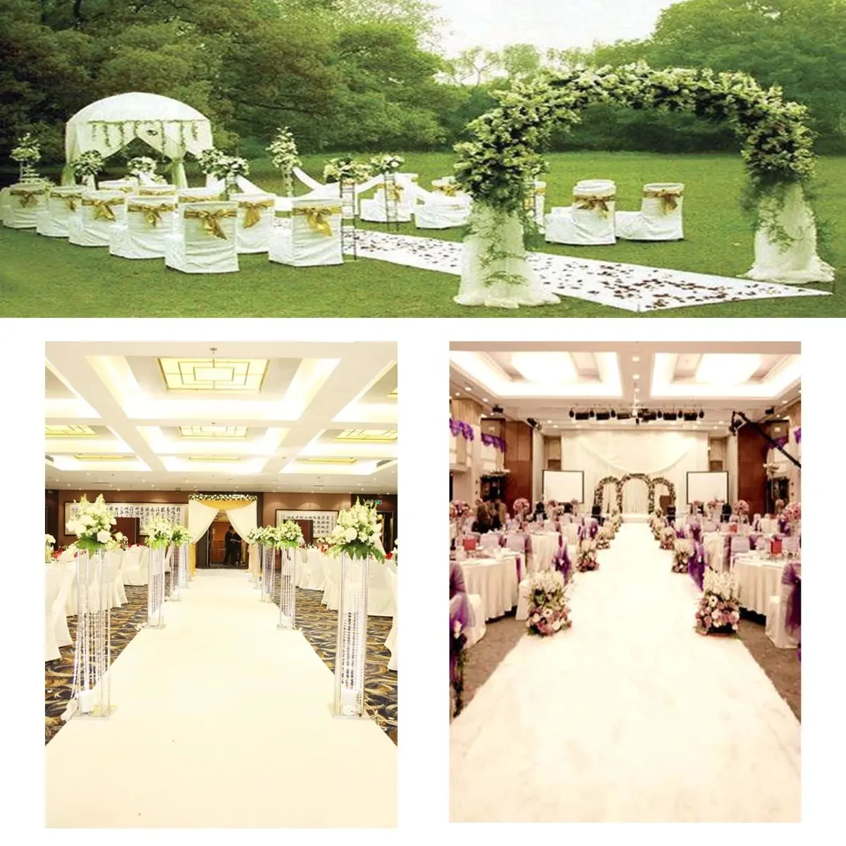 Tapis de mariage en tissu non  - Aisle Runner White avis et prix
