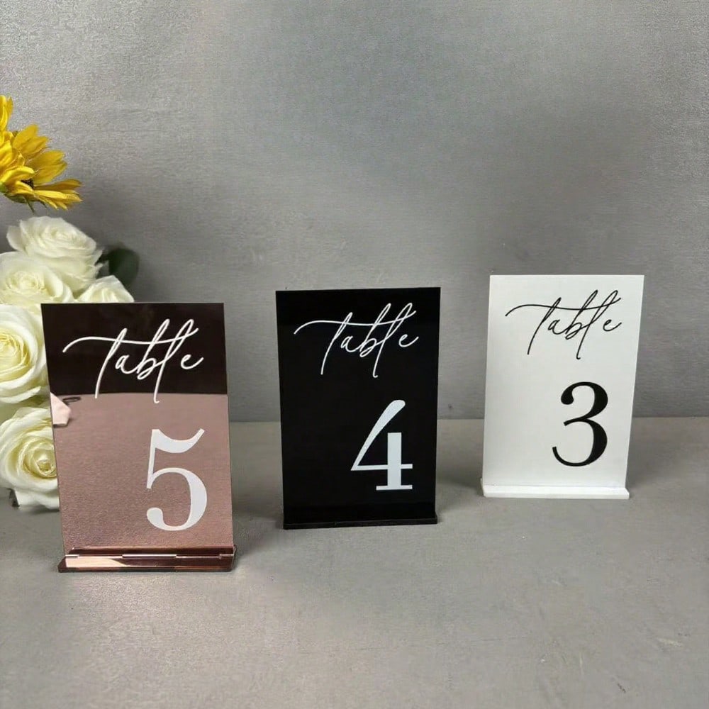Numéros de table en acrylique  - Table Number Gold avis et prix