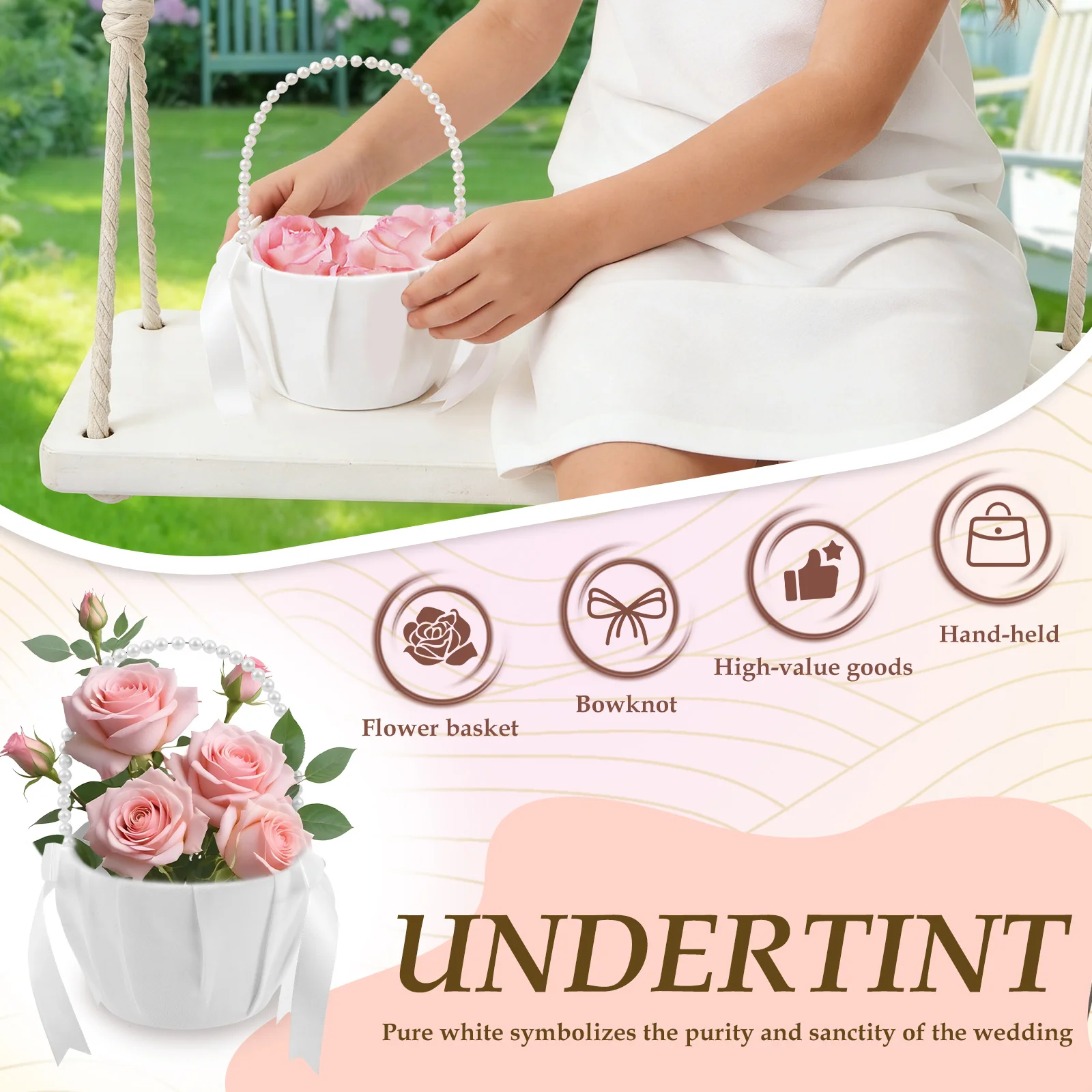 Panier à fleurs pour demoisell - Wedding Ceremony Supply avis et prix