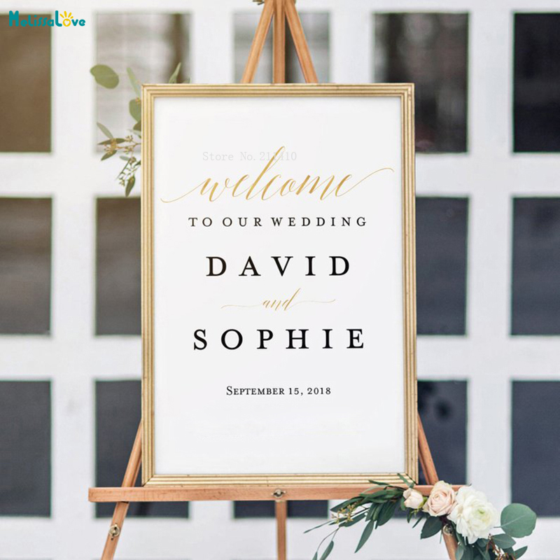 Autocollants de signe de bienv - Wedding Package Gold avis et prix