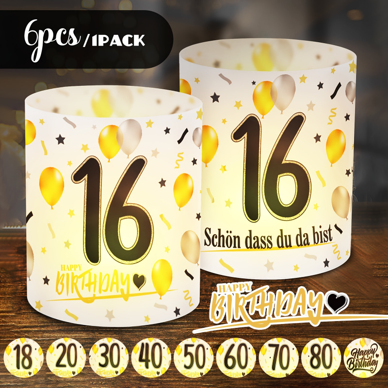6 pièces. Abat-jour de lampe d - Table Number Gold avis et prix